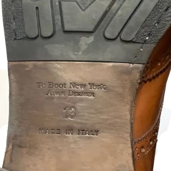To Boot New York Men's Brown Leather Brogue Boots
