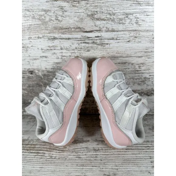 Toddler Nike Air Jordan 11 Retro Low 'Legend Pink' Pink/White Sneakers Sz 8C