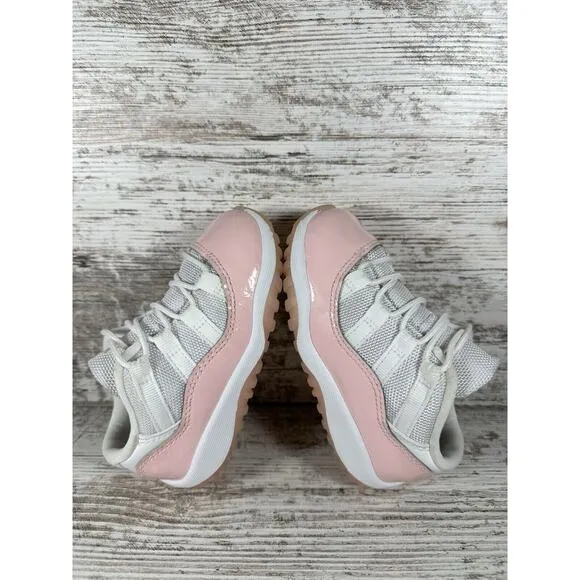 Toddler Nike Air Jordan 11 Retro Low 'Legend Pink' Pink/White Sneakers Sz 8C