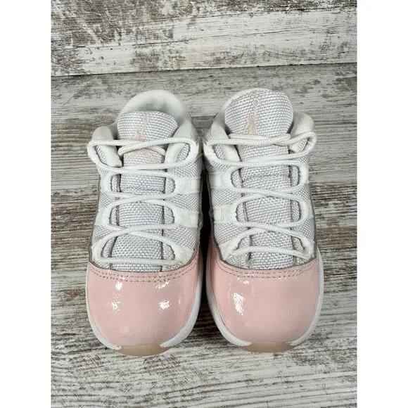 Toddler Nike Air Jordan 11 Retro Low 'Legend Pink' Pink/White Sneakers Sz 8C