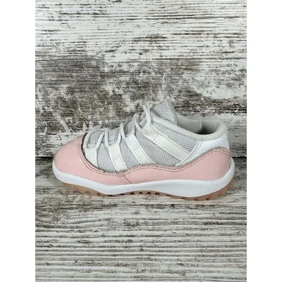 Toddler Nike Air Jordan 11 Retro Low 'Legend Pink' Pink/White Sneakers Sz 8C