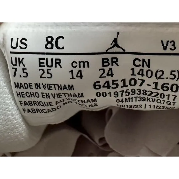 Toddler Nike Air Jordan 11 Retro Low 'Legend Pink' Pink/White Sneakers Sz 8C