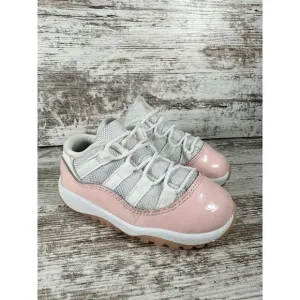 Toddler Nike Air Jordan 11 Retro Low 'Legend Pink' Pink/White Sneakers Sz 8C
