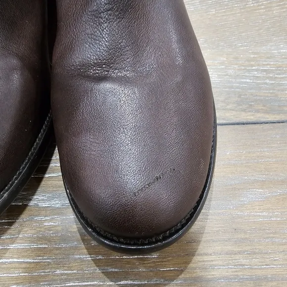 Tory Burch Jack Landed Capra Elastic Leather Over The Knee Riding Boots Size 7.5
