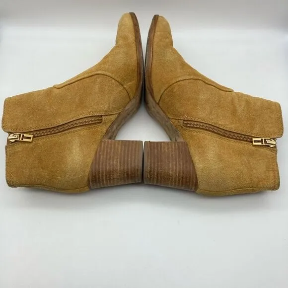 Tory Burch Sabe Caramel Suede Women’s Boots 10M