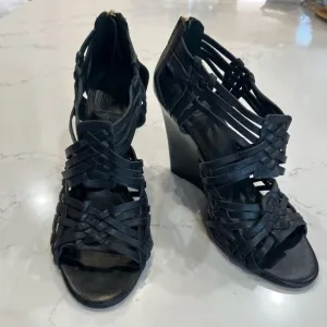 Tory Burch Leather Wedge Sandals