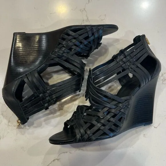 Tory Burch Leather Wedge Sandals