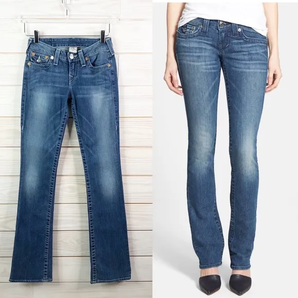 True Religion Jeans High Rise Bootcut Denim 25