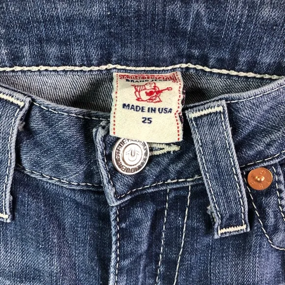 True Religion Jeans High Rise Bootcut Denim 25