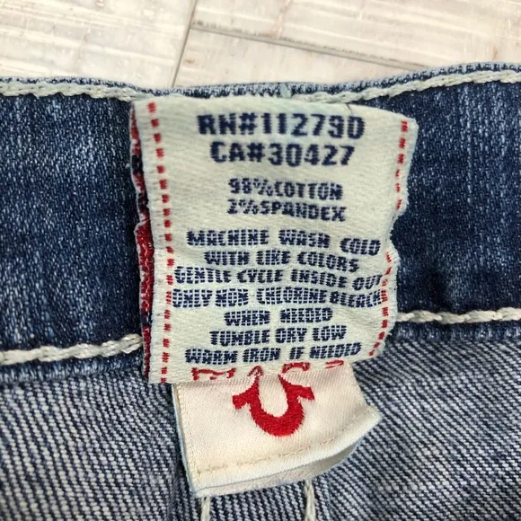 True Religion Jeans High Rise Bootcut Denim 25