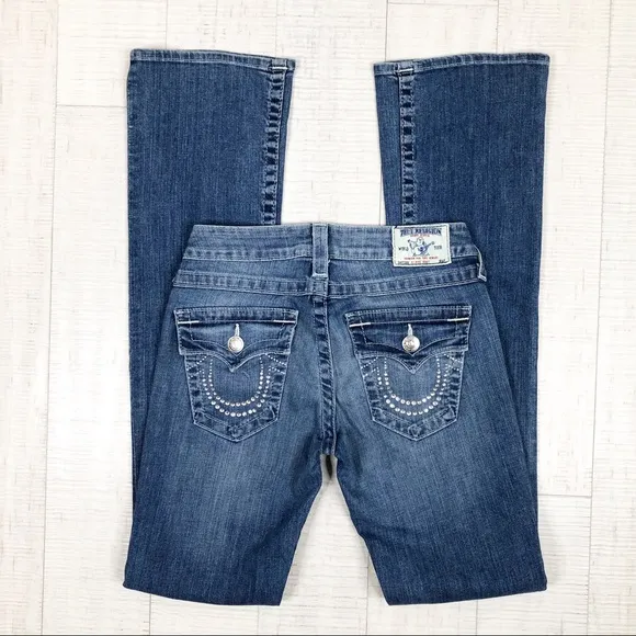True Religion Jeans High Rise Bootcut Denim 25