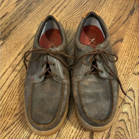 Twisted X | Men’s Hooey Moc Toe Sneaker Rustic Leather Sz 10