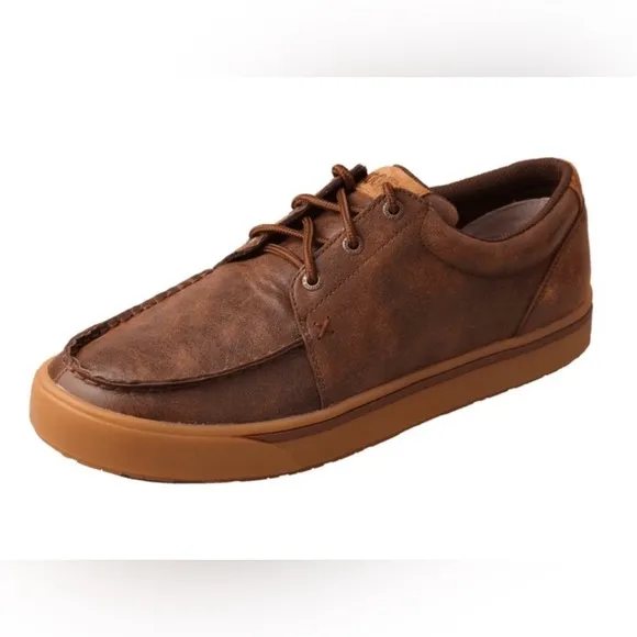Twisted X | Men’s Hooey Moc Toe Sneaker Rustic Leather Sz 10