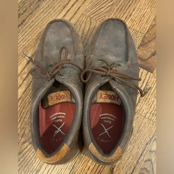 Twisted X | Men’s Hooey Moc Toe Sneaker Rustic Leather Sz 10