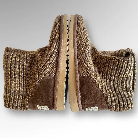 UGG Australia Classic Cardy Knit Boots Womens Size 5  EU 36  3 Buttons
