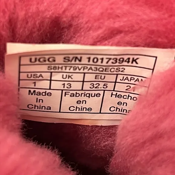 UGG Bailey II Boot Pink Suede With Bows