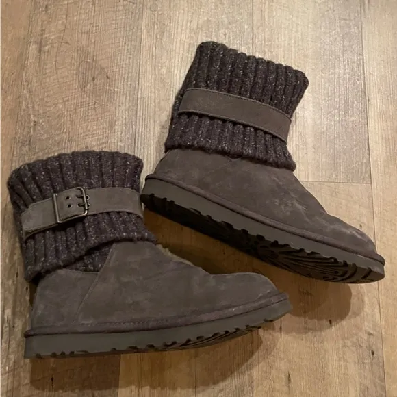 Ugg | Cambridge Knit Leather Boots