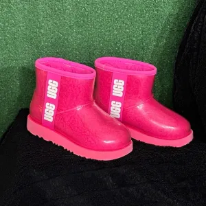 UGG Classic Clear Mini Rock Rose Pink Boots