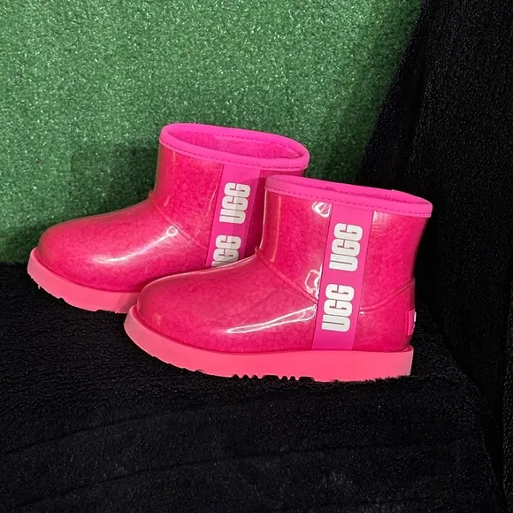 UGG Classic Clear Mini Rock Rose Pink Boots