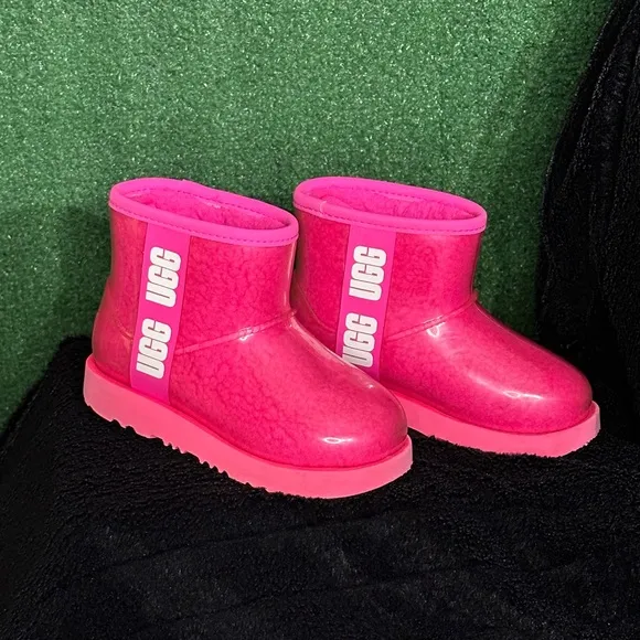 UGG Classic Clear Mini Rock Rose Pink Boots