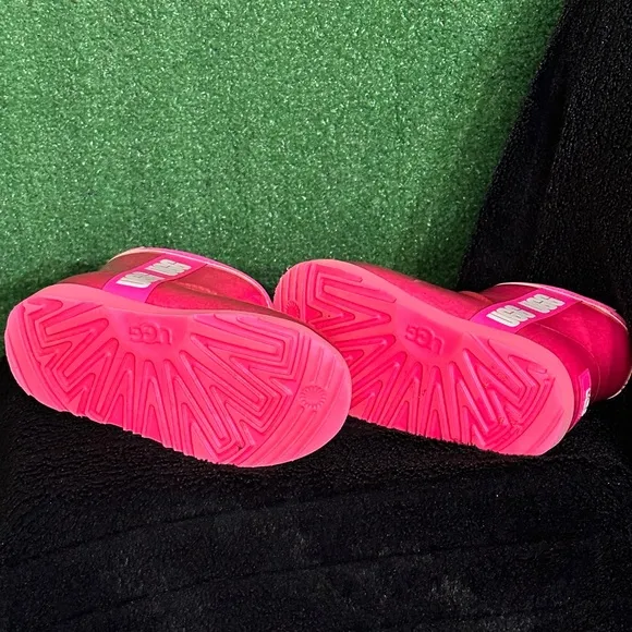 UGG Classic Clear Mini Rock Rose Pink Boots