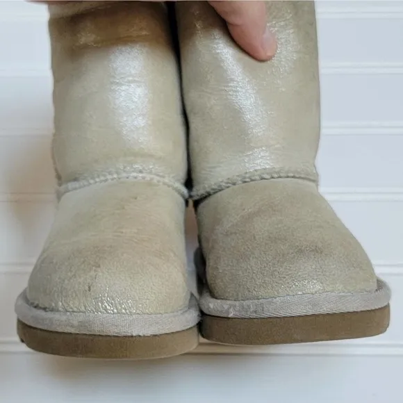 UGG Classic II Metallic Gold Sheepskin Boots