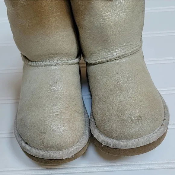 UGG Classic II Metallic Gold Sheepskin Boots