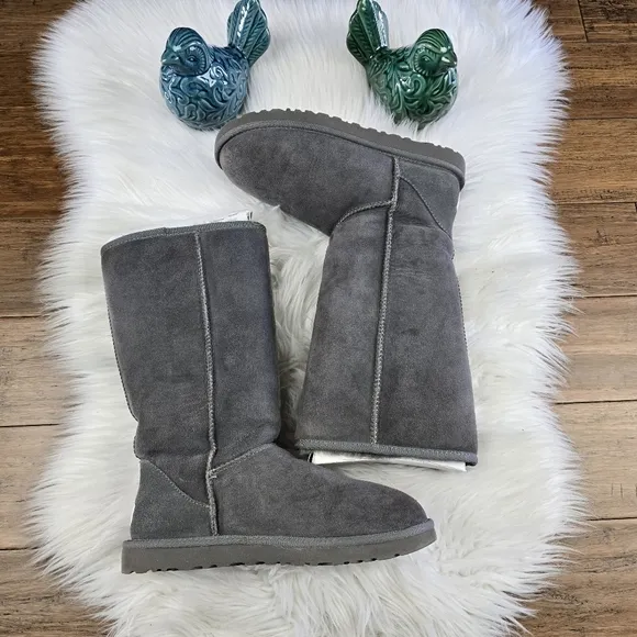 UGG Classic Tall Gray Boots Size 8