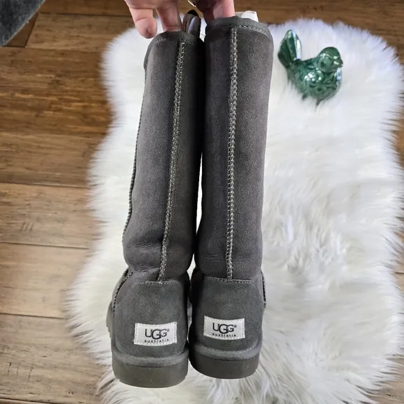 UGG Classic Tall Gray Boots Size 8