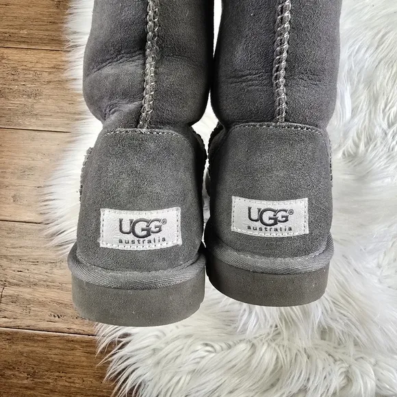 UGG Classic Tall Gray Boots Size 8