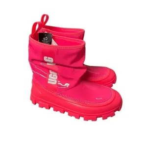 UGG Classic Brellah Mini Logo Stripe Boots size 5 girls  coral pink new no box