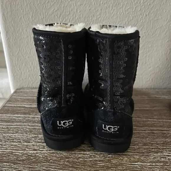 UGG Girl's Classic Short Sequin Boots