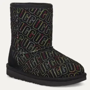 Ugg Kids Classic II Graphic Stitch Boot, SIZE 13 US