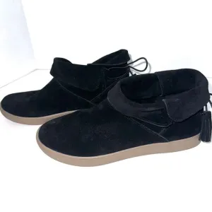 UGG Koolaburra Black Suede Skyllar Ankle Moccasin Boots Size 8