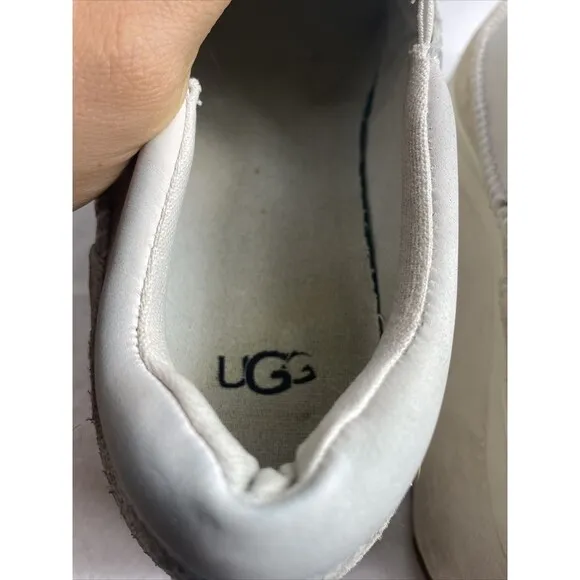 UGG MARIN CANVAS PLATFORM OFF WHITE SLIP ON SNEAKER‎ SHOES US 6 / EU 37 / UK 4