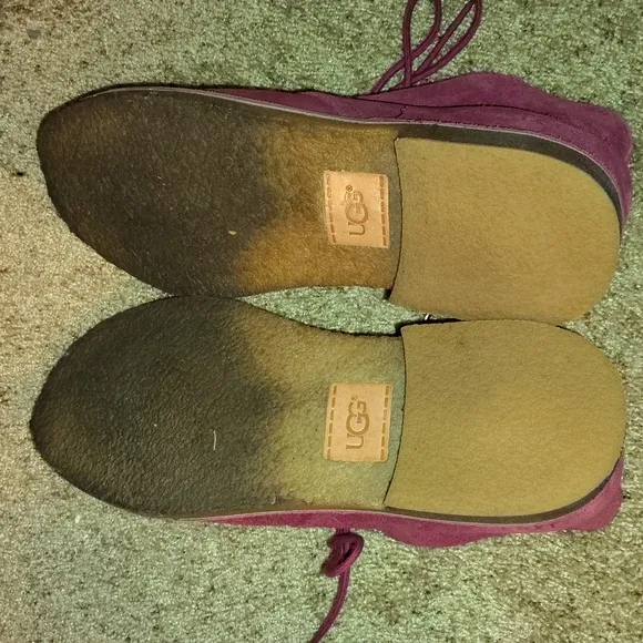 UGG Men's Cranberry Red Suede Brunch Boots sz 11.5