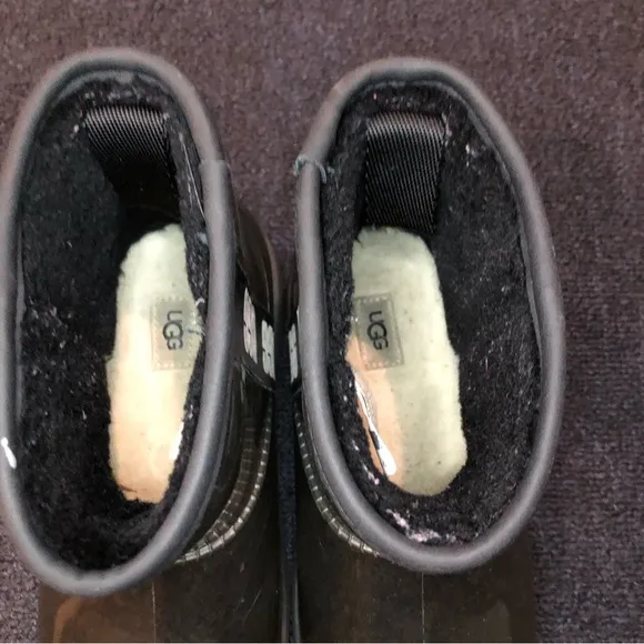Ugg Mini Classic Ii Waterproof Black Boots Size 2