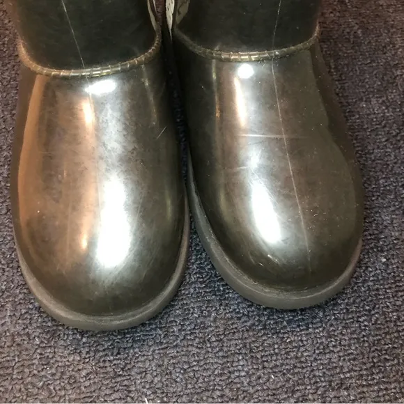 Ugg Mini Classic Ii Waterproof Black Boots Size 2
