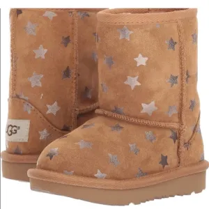 UGG | NWT Tan Classic UGGPure Metallic Star Boots
