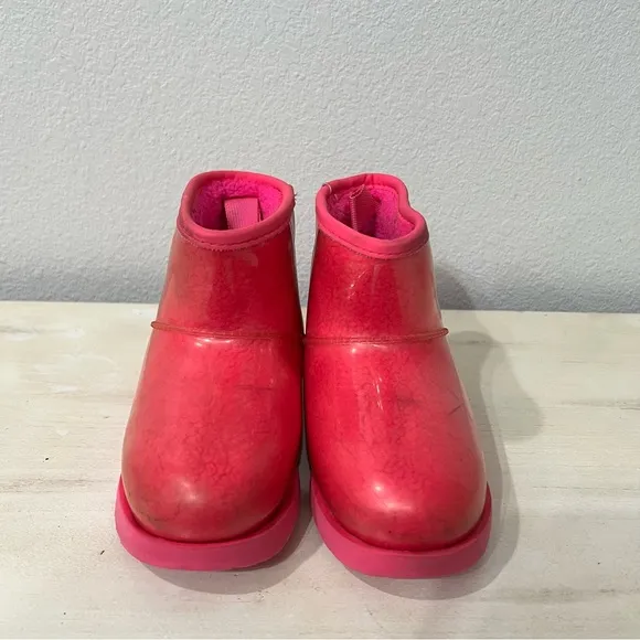 Ugg Pink Classic Clear Mini Boots