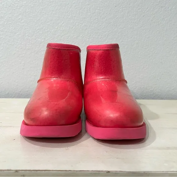 Ugg Pink Classic Clear Mini Boots