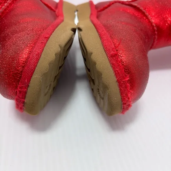 UGG Red Metallic Classic Boots  Size 9 Toddler