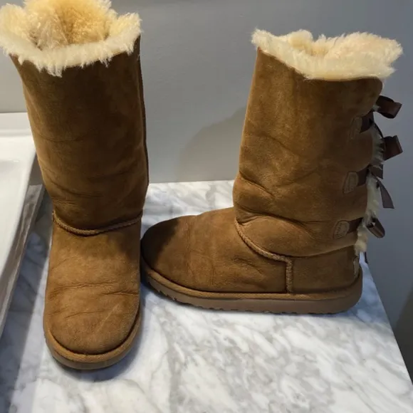 UGGs with ribbons