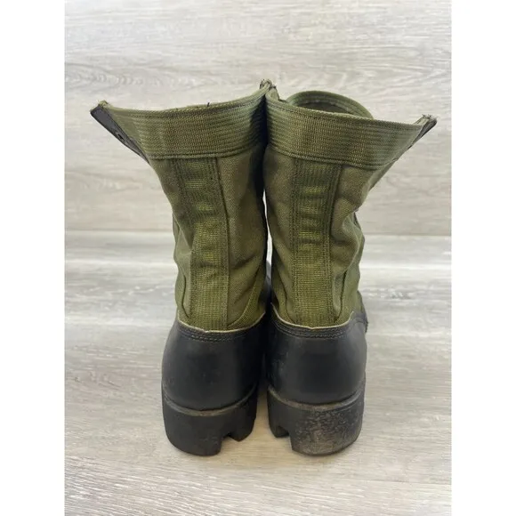 US Army Men's 7R Black Leather Vietnam Era Lace Up Jungle Military Combat Boot