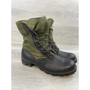US Army Men's 7R Black Leather Vietnam Era Lace Up Jungle Military Combat Boot
