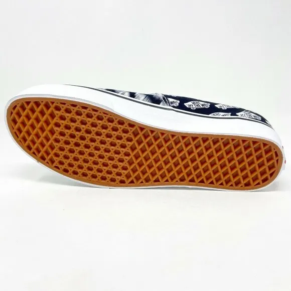 Vans Authentic (Blue Boards) Black True White Logo Mens Casual Shoes