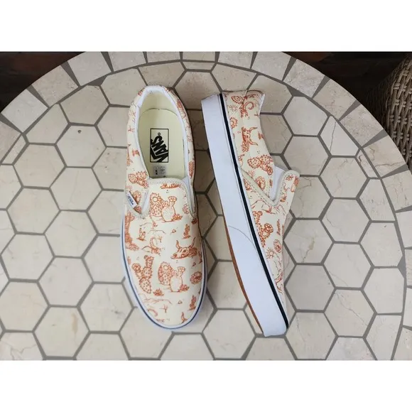Vans Classic Slip On Desert Vibes Cream Tan Biege Turtledove Shoe Men's Size 11