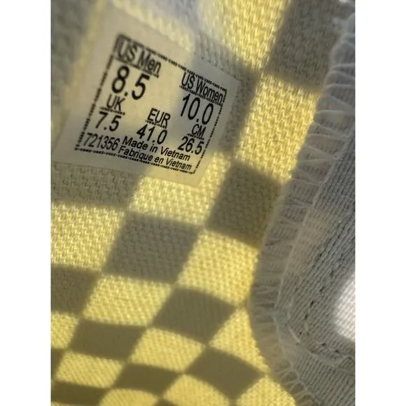 VANS Classic Slip On Shoes 8.5 M 10 W Checkerboard Skate Surf Rock Unisex NWOB