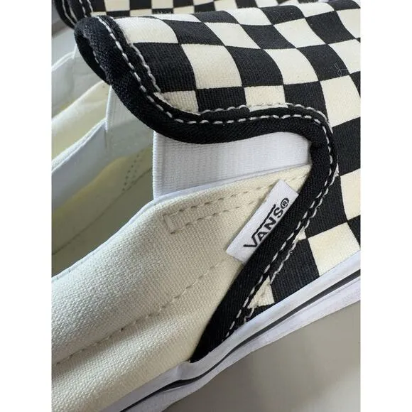 VANS Classic Slip On Shoes 8.5 M 10 W Checkerboard Skate Surf Rock Unisex NWOB