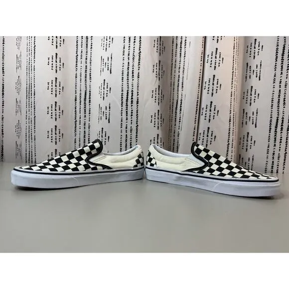 VANS Classic Slip On Shoes 8.5 M 10 W Checkerboard Skate Surf Rock Unisex NWOB